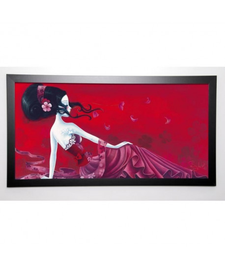 SYBILE Image encadrée Enchanted breeze 57x107 cm Rouge