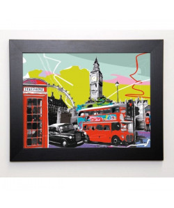 TANDEM Image encadrée Londres 37x47 cm Multicolore