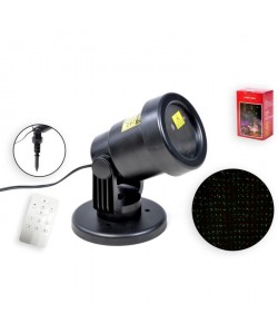 Projecteur laser de Noël noir avec télécommande