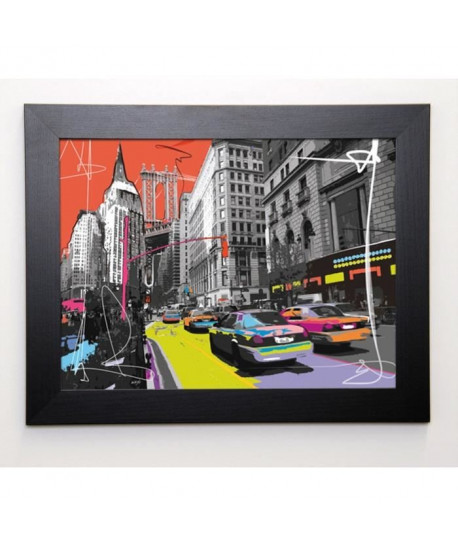 TANDEM Image encadrée New York Empire State 37x47 cm Multicolore