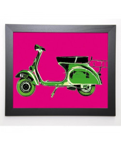 TELL Image encadrée Vespa on Pink 47x57 cm  Rose