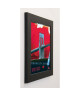 THALIE Image encadrée Brooklyn Bridge 37x37 cm Rouge