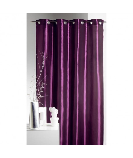 LUMINEUX Rideau Taffetas Prune 140x250cm