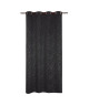 Rideau occultant fleurs scandinave 140x260 cm noir