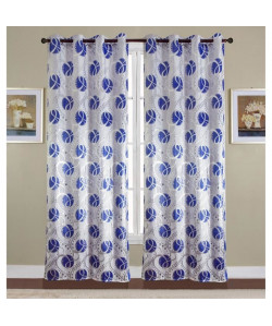 Paire de double rideaux 140x260 cm Bleu