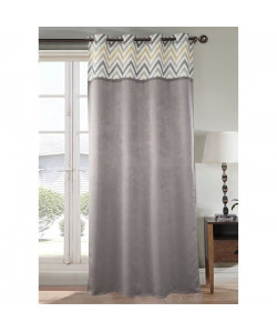 Rideau occultant scandinave 140x260 cm  Gris