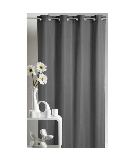 Rideau obscurcissant uni  135x250 cm  Gris anthracite