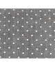 SOLEIL D\'OCRE Rideau a oeillets brodé Emilie 100% coton 140x200 cm gris et blanc