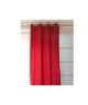 Rideau a oeillets pur coton PANAMA rouge,135x250 cm