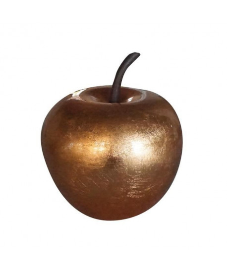 Décoration de Noël Pomme dorée en polyrésine Ř25,5 x29cm