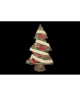 Sapin de Noël Artificiel Rouge en Bois 41x14x66 cm