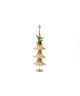 Sapin de Noël Artificiel Doré en Bois 60 cm