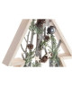 Sapin de Noël artificiel Naturel en bois 34x5x50 cm