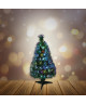 Sapin de Noël artificiel Fibre optique New York  55 LED  55 branches  60 cm