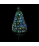 Sapin de Noël artificiel Fibre optique New York  55 LED  55 branches  60 cm