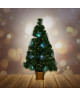 Sapin de Noël artificiel Fibre optique Los Angeles  33 LED  80 branches  90 cm