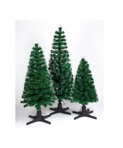 Sapin de Noël lumineux 130 branches Vert 120 cm