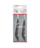 BOSCH 2 Lames de scie pour coupes en plongée et coupes droites T 350 H  152mm HCS