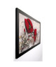 TRAMONI OLIVIER Image encadrée Duo de coquelicots II 57x107 cm Rouge