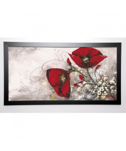 TRAMONI OLIVIER Image encadrée Duo de coquelicots I 57x107 cm Rouge