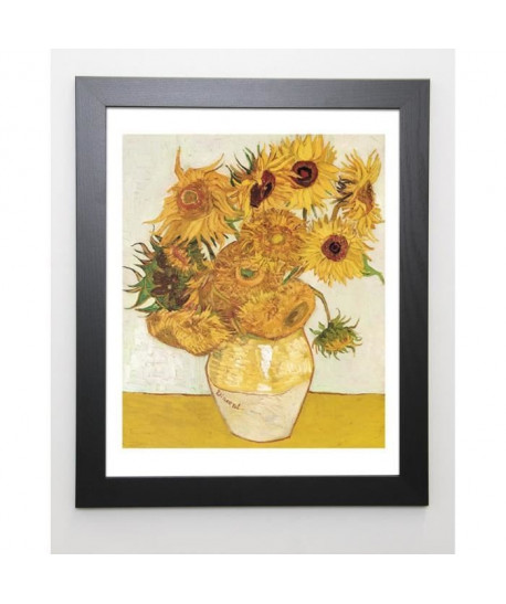 VAN GOGH Image encadrée Les Tournesols  47x57 cm  Jaune