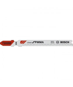 BOSCH Lame de scie sauteuse T 102 BF  idéale pour le PMMA