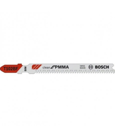 BOSCH Lame de scie sauteuse T 102 BF  idéale pour le PMMA