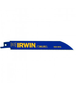 IRWIN Lot de 5 lames de scie sabre  Pour métal  818R  18 TPI  200 mm