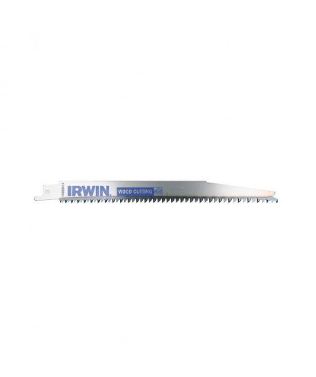 IRWIN Lot de 5 lames de scie sabre  Pour bois et plastique S2345X  4/2,4 TPI  200 mm