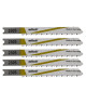 WOLFCRAFT Lot de 5 Lames de scie sabre B&D HCS  6,1 cm