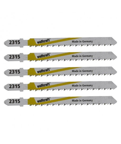 WOLFCRAFT Lot de 5 Lames de scie sabre Bosch HSS  7,5 cm