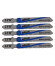 WOLFCRAFT Lot de 5 Lames de scie sabre Bosch HSS  5 cm