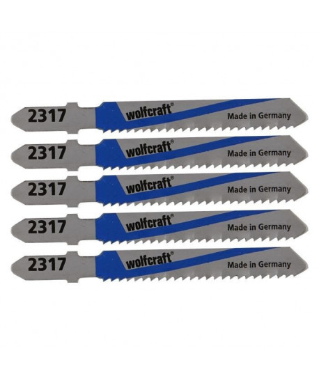 WOLFCRAFT Lot de 5 Lames de scie sabre Bosch HSS  5 cm