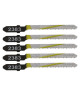 WOLFCRAFT Lot de 5 Lam de scie sabre Bosch HCS  5 cm