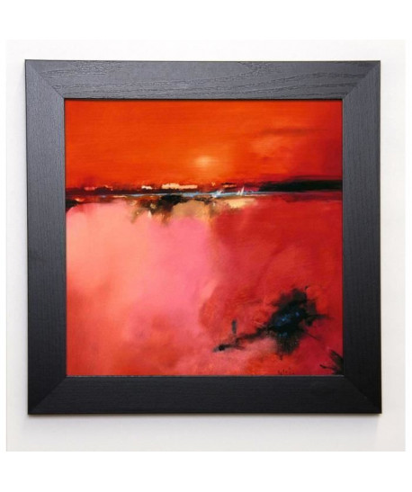 WILEMAN Image encadrée Orange Horizon 37x37 cm Orange