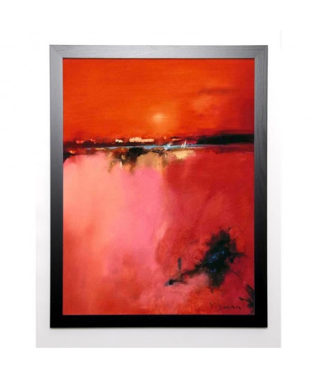 WILEMAN Image encadrée Orange Horizon 67x87 cm Orange