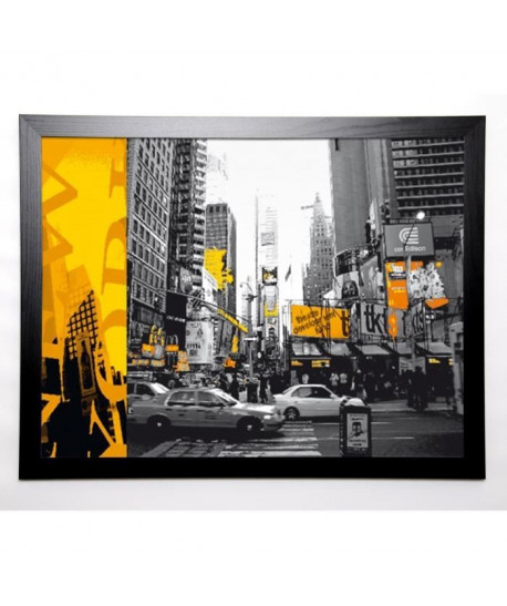 WOODS Image encadrée NYC Yellow 67x87 cm Jaune