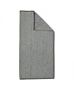 DONE Drap de douche Daily Shapes Stripes  70x140 cm  Noir et blanc