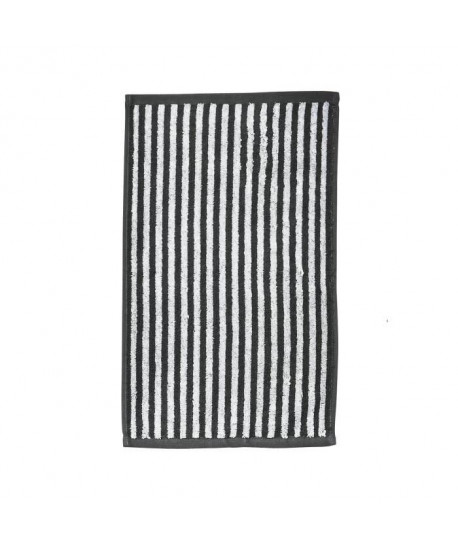 DONE Serviette invité Daily Shapes Stripes  30x50 cm  Gris anthracite et blanc