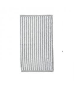 DONE Serviette invité Daily Shapes Stripes  30x50 cm  Argent et blanc