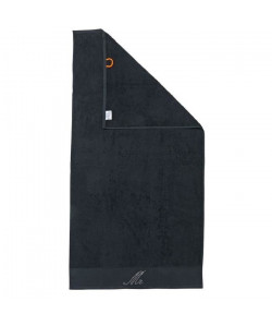 DONE Drap de douche Stone Mr  70x140 cm  Noir