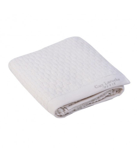 GUY LAROCHE Maxi drap de bain Palazzo  100% coton  550 g/m˛  100x150 cm  Blanc ivoire