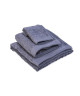 GUY LAROCHE Lot de 1 drap de bain  1 serviette de toilette  1 serviette invité Palazzo  100% coton  Gris foncé