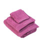 GUY LAROCHE Lot de 1 drap de bain  1 serviette de toilette  1 serviette invité Palazzo  100% coton  Rose framboise