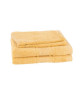 JULES CLARYSSE Lot de 2 serviettes  2 gants de toilette ROYALE  Jaune