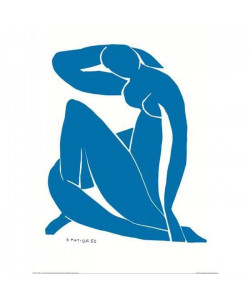 Affiche papier   Nu Bleu II    Matisse    60x80 cm