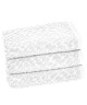 VENT DU SUD Lot de 3 serviettes THALIA  50x90 cm  Blanc neige