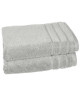 VENT DU SUD Lot de 2 draps de douche CALLISTO  70x130 cm  Blanc perle