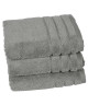 VENT DU SUD Lot de 3 serviettes CALLISTO  50x90 cm  Gris cendre