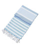 DONE Fouta de plage Hammam Casablanca  100% coton  90x160 cm  Bleu